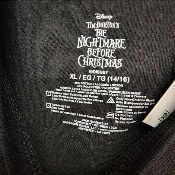 Disney The Nightmare Before Christmas Girls Jack Sally Happy Graphic T Shirt - Picture 6 of 6